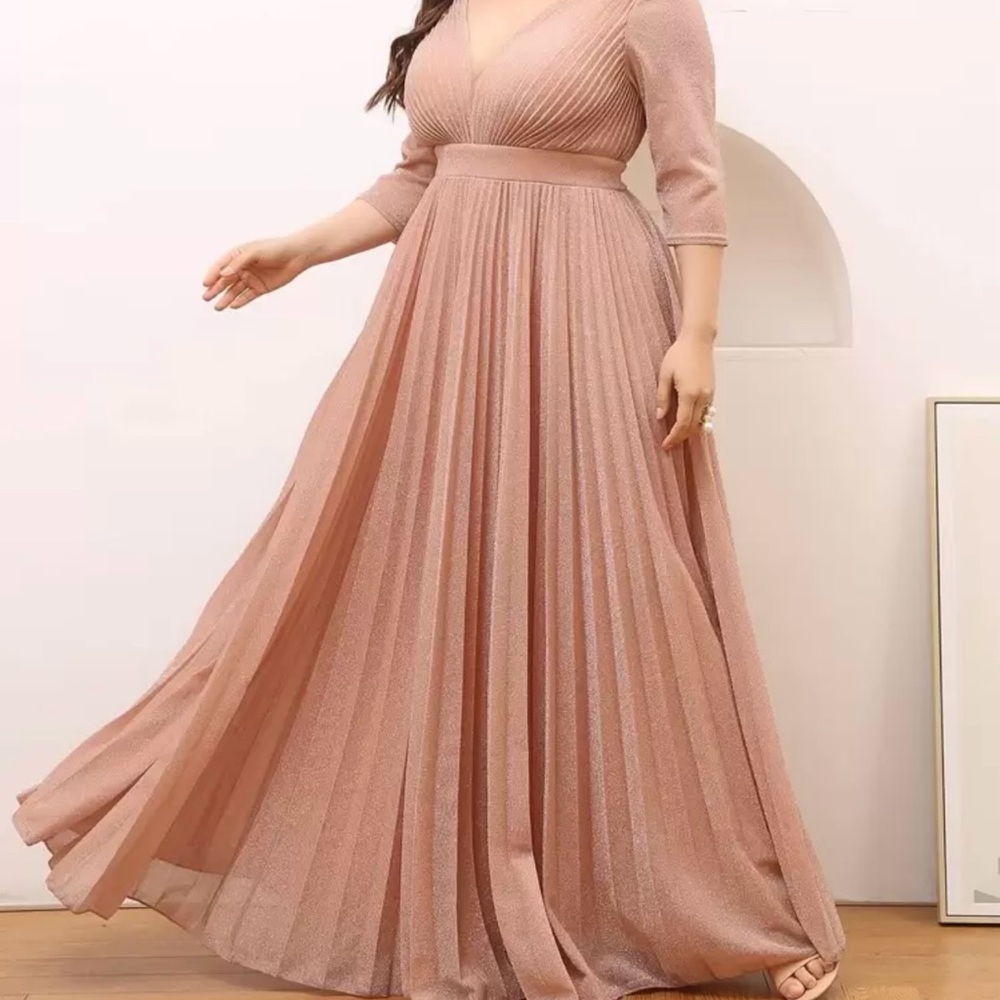Elegant Pink Evening Gown